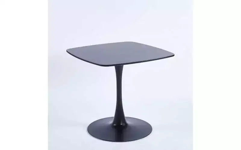 Table de salle à manger piédestal carrée Table de café ou de salle à manger moderne pour les espaces compacts