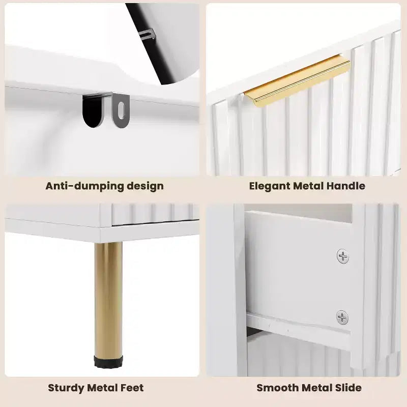 Commode de chambre à 6 tiroirs, commode intégrée moderne de 120 cm de large avec tiroirs profonds pour salon, couloir, chambre d'enfant