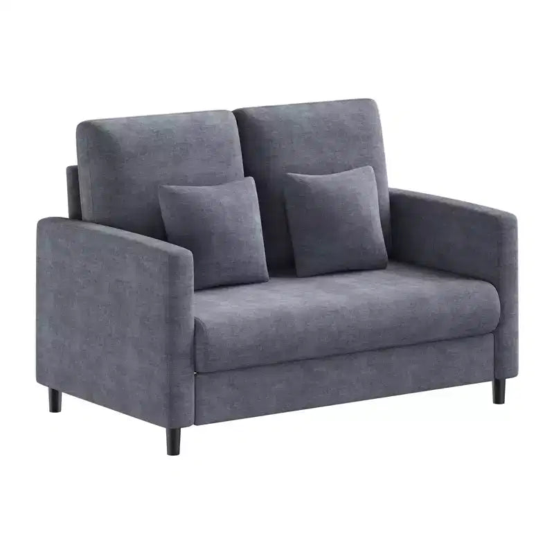 Fauteuil d'appoint 51,9 Canapé, Causeuse de lecture en chenille pour chambre à coucher, Canapé d'appoint de salon sans outils, Fauteuil confortable pour le salon