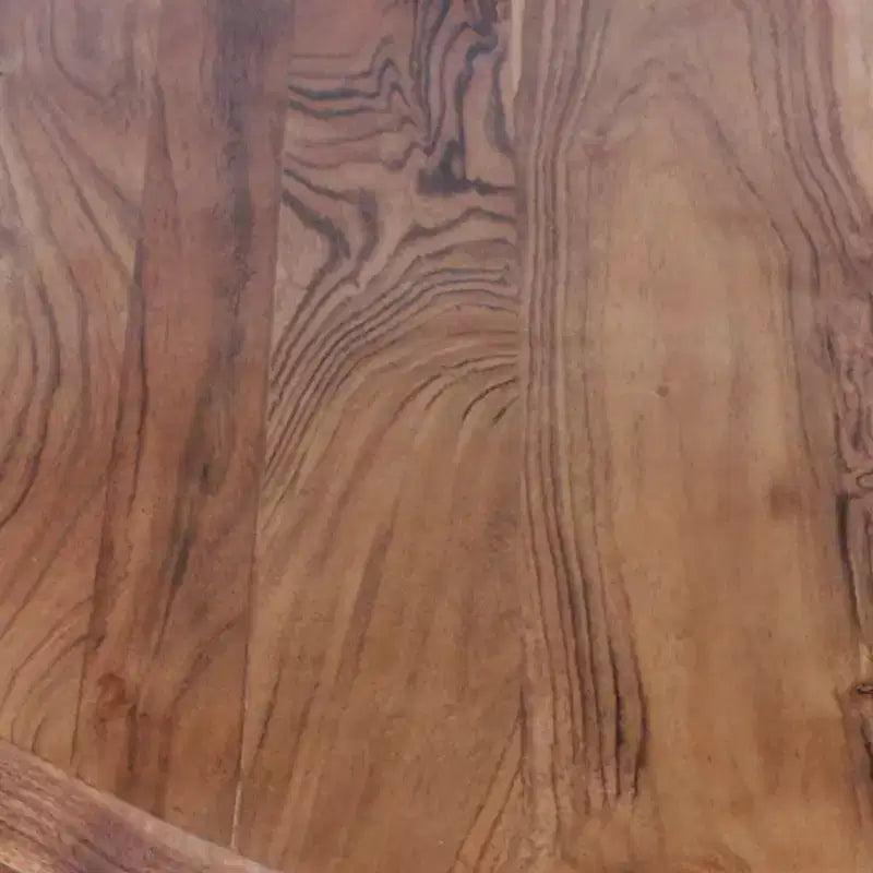 Table basse en bois d'acacia en forme de diamant avec plateau lisse, marron naturel
