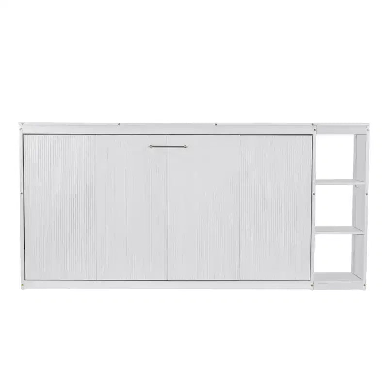 Lit Mural Lit Escamotable avec Étagère, Armoire Lit Pliant Mural pour Chambre d'amis Bureau