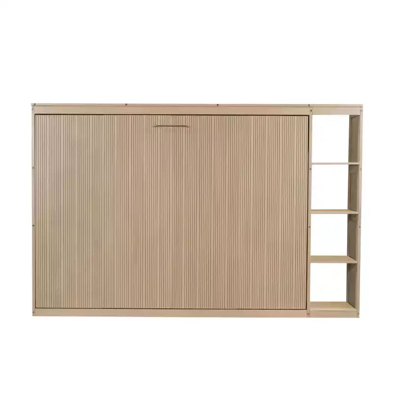 Lit Mural Lit Escamotable avec Étagère, Armoire Lit Pliant Mural pour Chambre d'amis Bureau