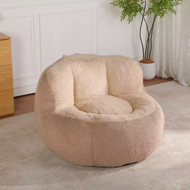 Pouf Géant Canapé, Pouf avec Éponge Déchiquetée, Chaises de Sol pour Adultes, Chaise Longue pour Salon