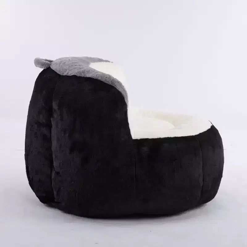 Pouf Géant Canapé, Pouf avec Éponge Déchiquetée, Chaises de Sol pour Adultes, Chaise Longue pour Salon