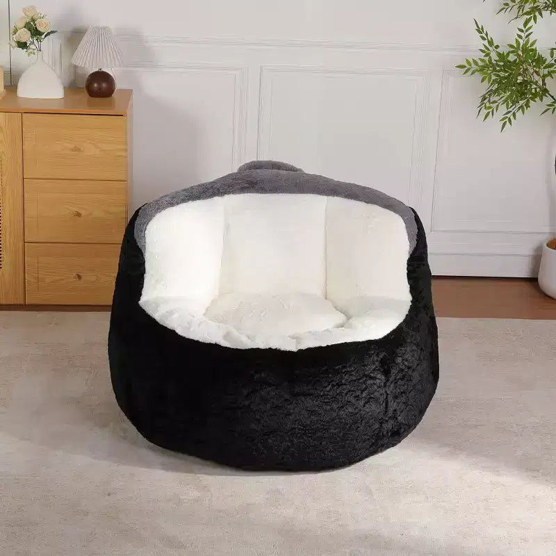 Pouf Géant Canapé, Pouf avec Éponge Déchiquetée, Chaises de Sol pour Adultes, Chaise Longue pour Salon