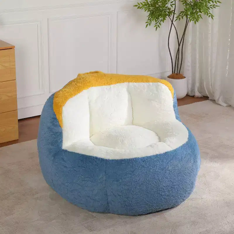 Okak Giant Bean Bag Couch, Bean Bag Chair with Shredded Sponge, Floor Chairs for Adults, Lounge Chair for Living Room