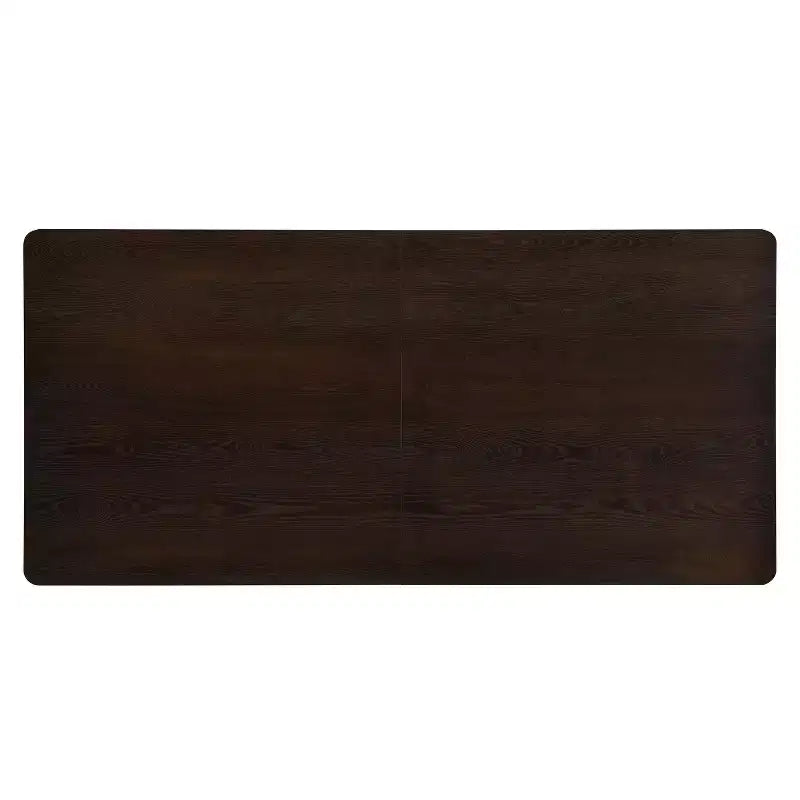 Table de salle à manger rectangulaire 8 places, 84 po, surdimensionnée avec piédestal