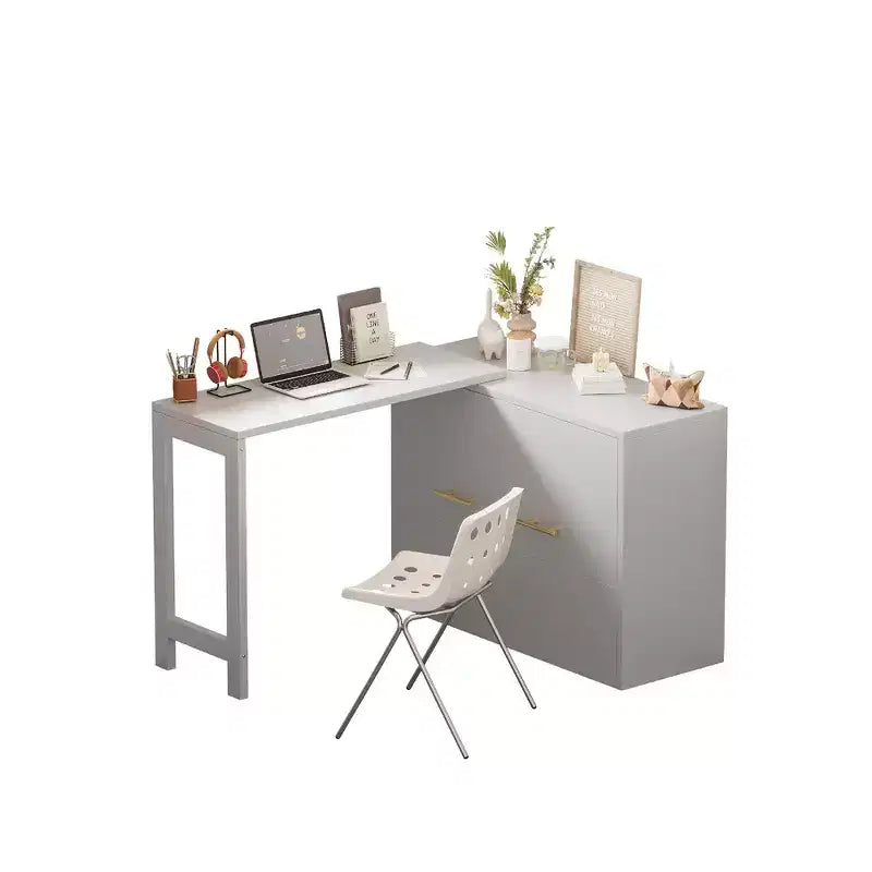 Cadre de lit escamotable simple, commode de chambre avec bureau à position réglable, coussin pliant