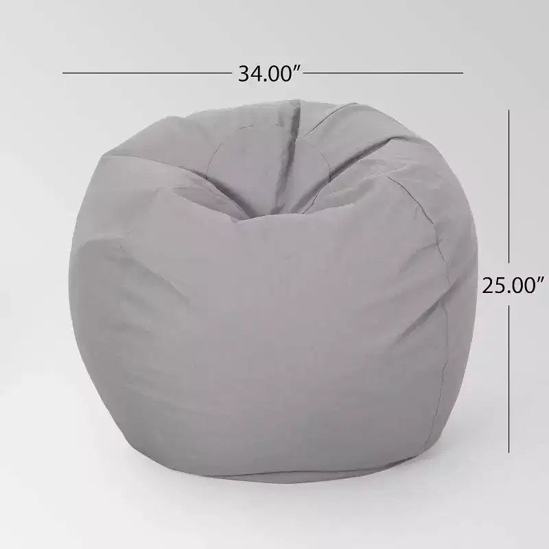 Pouf rond pour adultes, chaise de sol en mousse haute densité pour un soutien ferme, canapé paresseux moderne pour salon