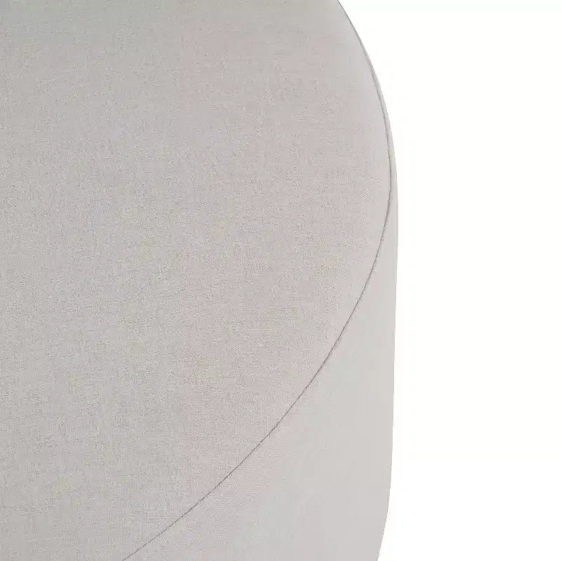 Ottoman rond de 30,5 cm de diamètre avec pieds en bois d'hévéa, repose-pieds ottoman moderne minimaliste avec patins antidérapants, décoration d'intérieur