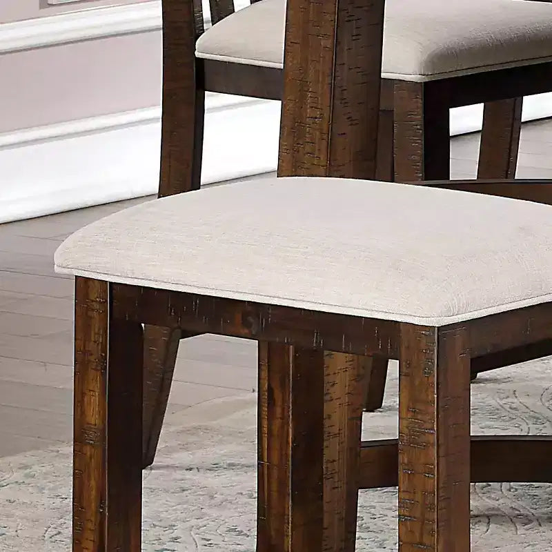 Tabourets de bar hauteur comptoir rustiques Chêne rustique Intérieur + Extérieur
