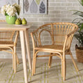 Kaka Rattan Dining Chair Natural/Brown - bali & pari