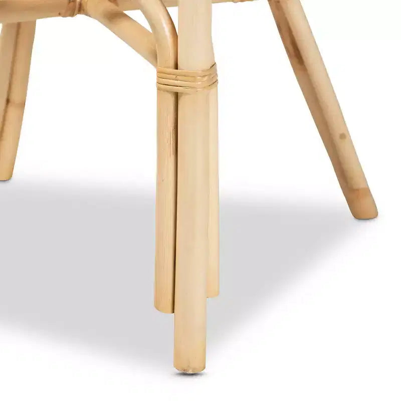 Chaise de salle à manger en rotin naturel/marron