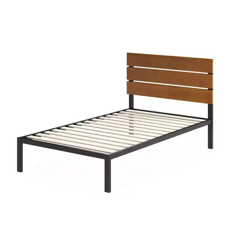 Paul Metal Platform Bed Frame Natural -ZINUS
